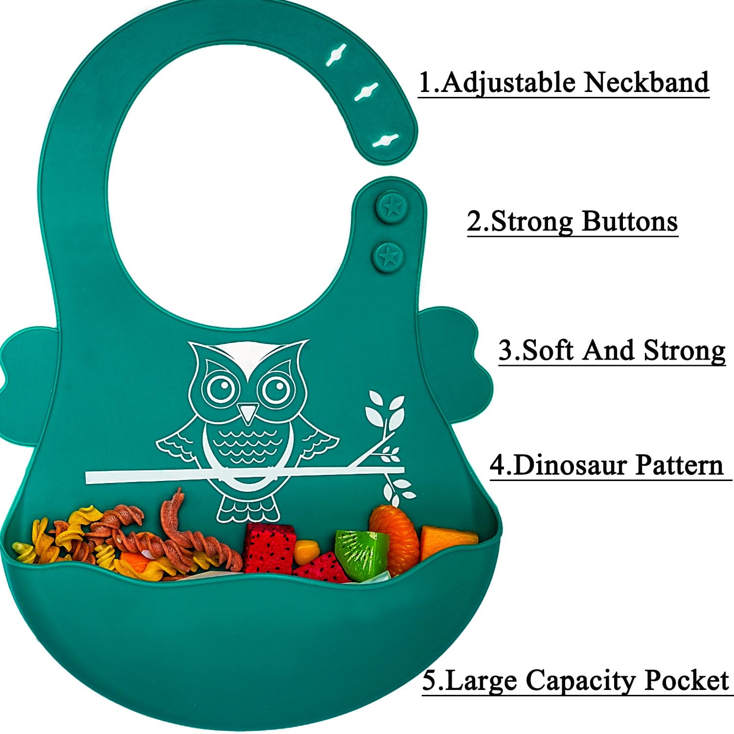 NICINGU Silicone Baby Feeding Set for 6 Months - Blue