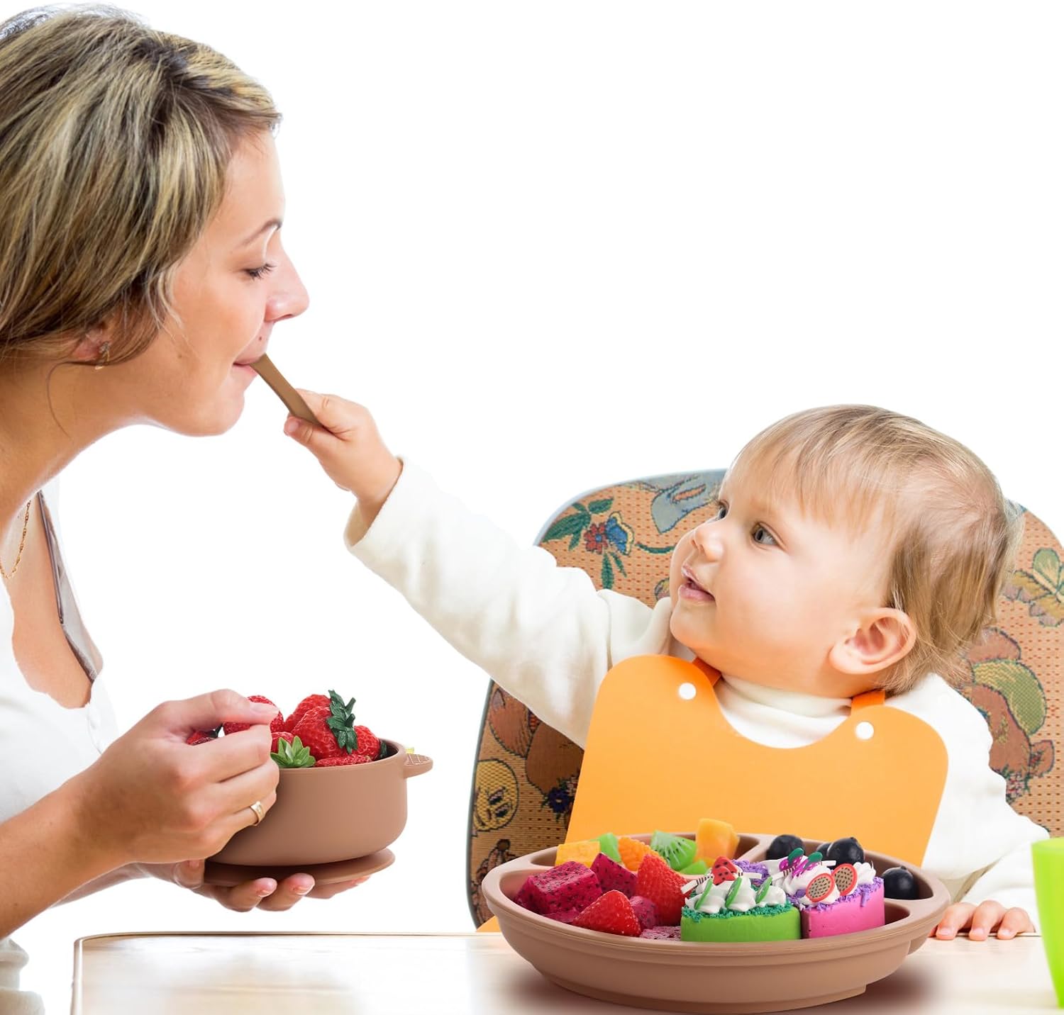 Dandat 24-Piece Silicone Baby Feeding Set