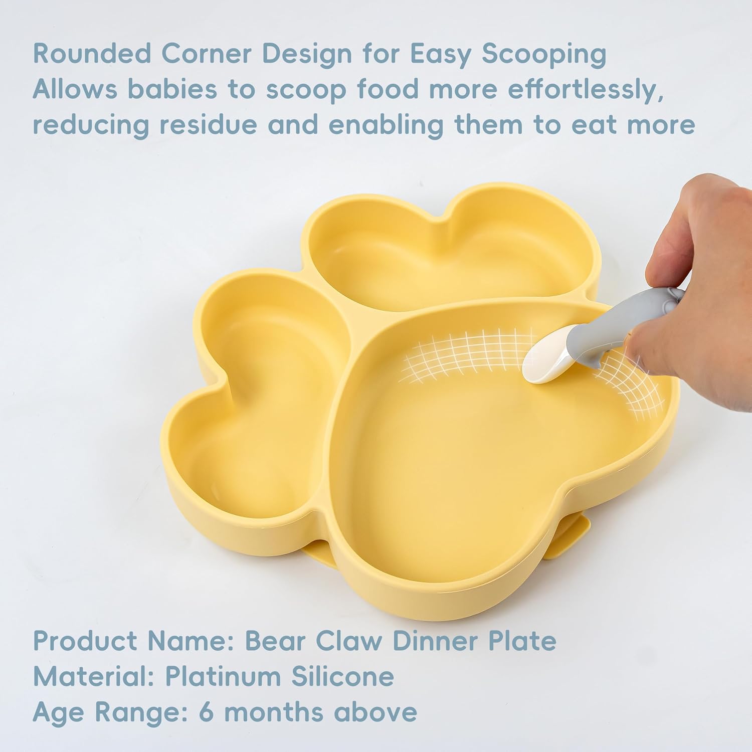 Blisskidsland Silicone Suction Plates for Babies Toddlers Pink