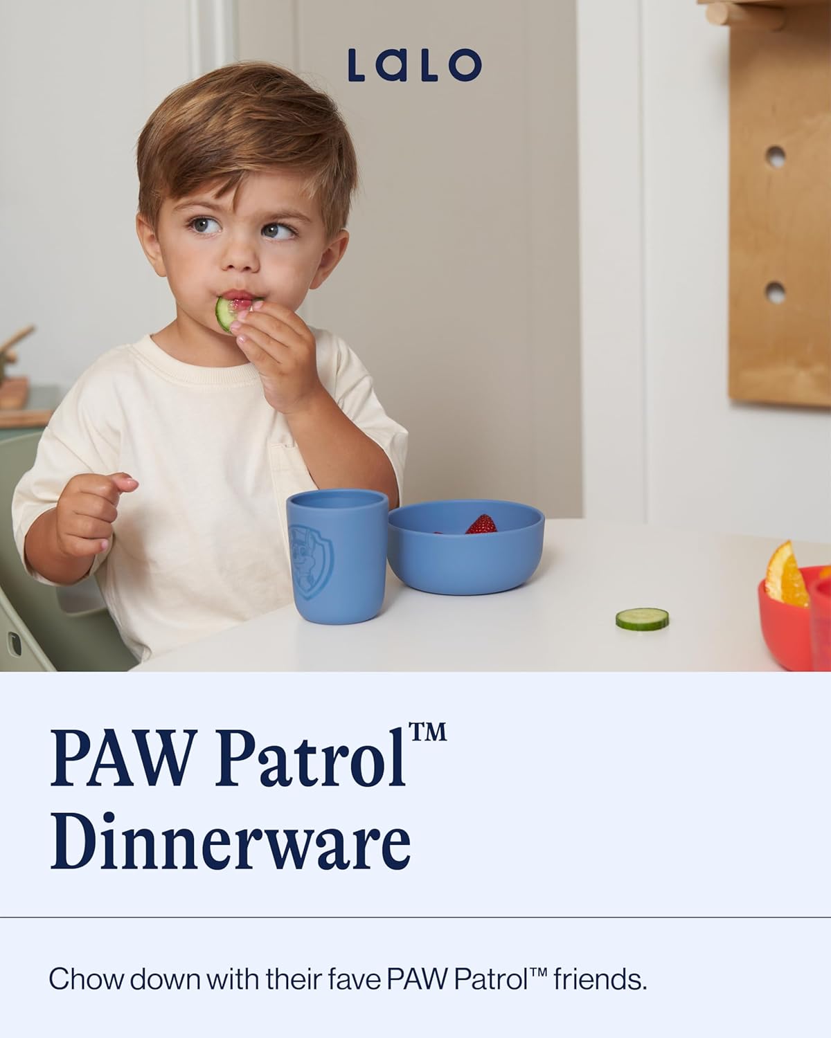 Lalo PAW Patrol Toddler Dinnerware Set - 3 Pieces Dishwasher Safe BPA Free