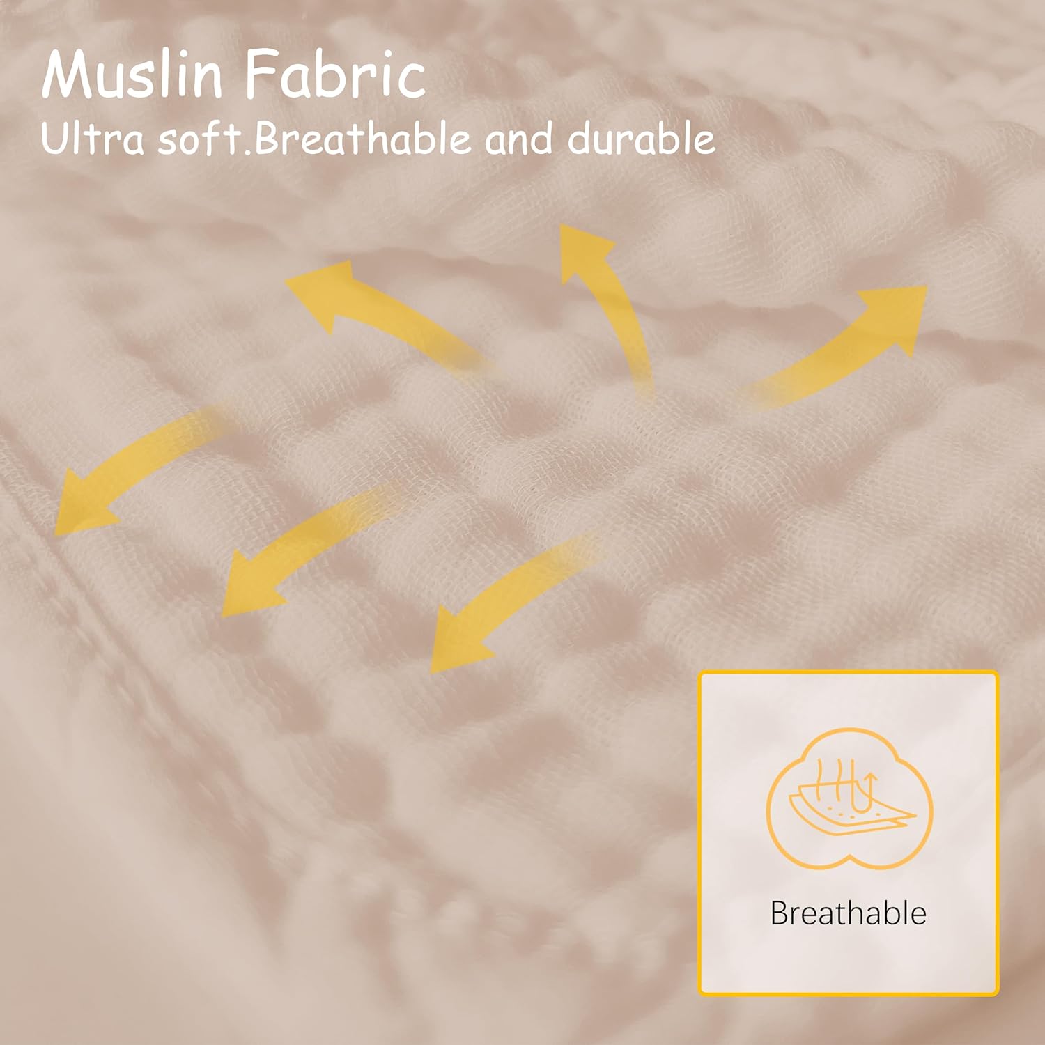 12 Pack Muslin Burp Cloths - 20x10 Extra Soft Brown