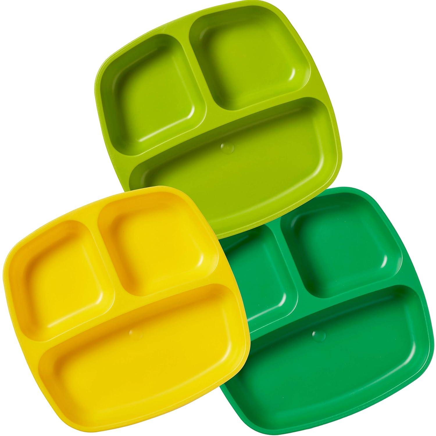 ECR4Kids My First Meal Pal 3-Pack Divided Plates