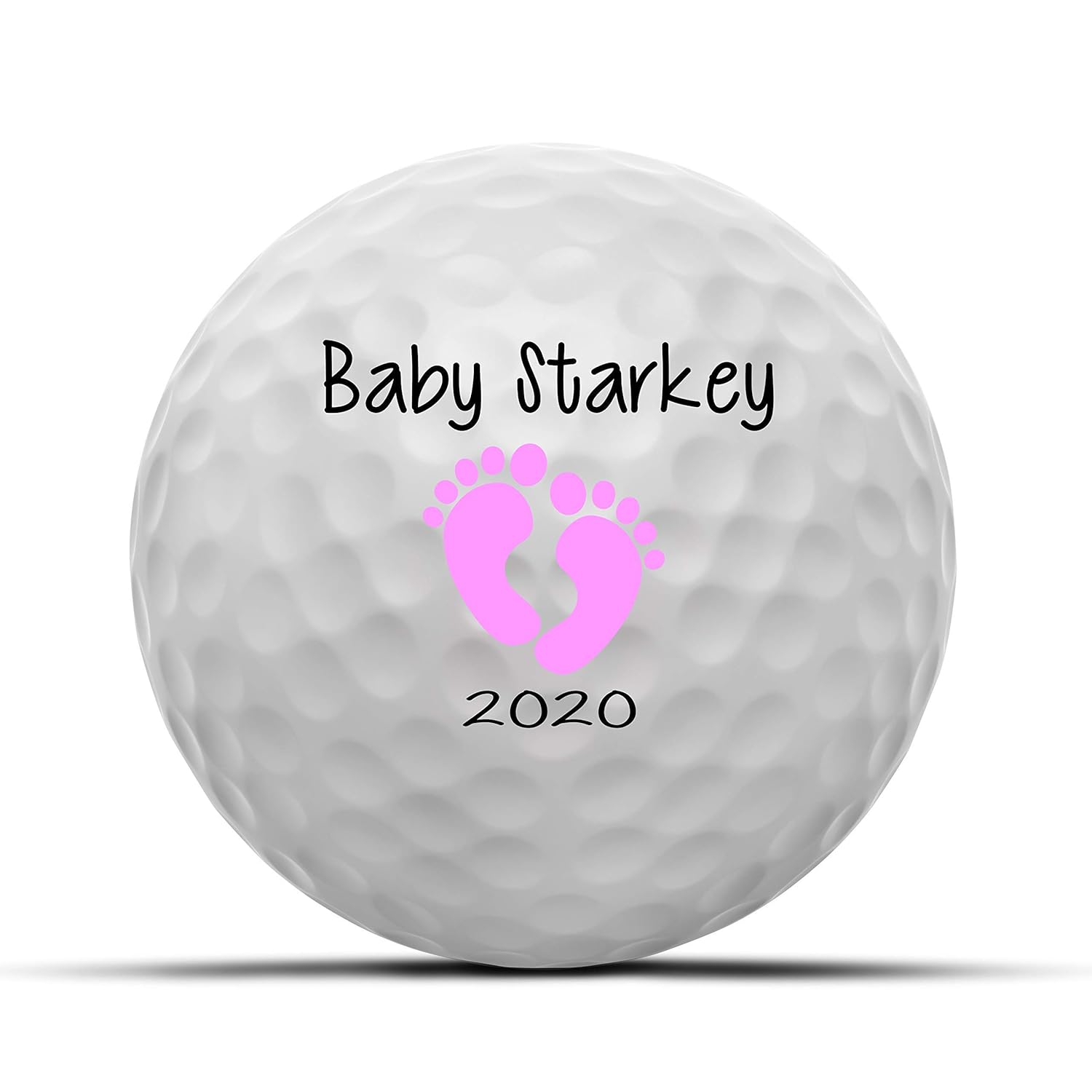 Baby Feet Announcement Personalized Golf Balls Set of 3