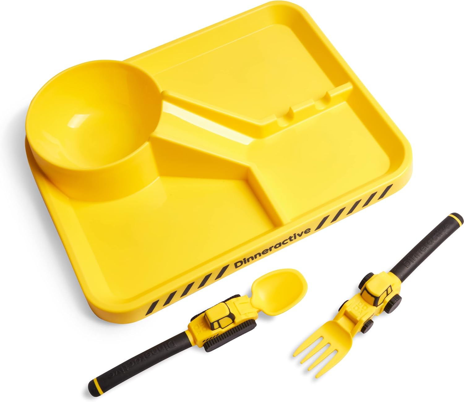 Construction Themed Toddler Plate Set - 3 Piece