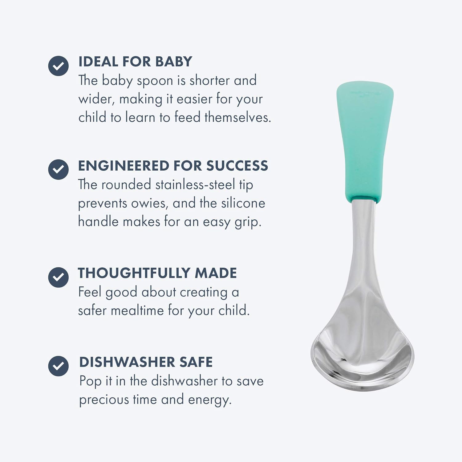 Avanchy Baby Spoons and Forks Set for 4 Months 1