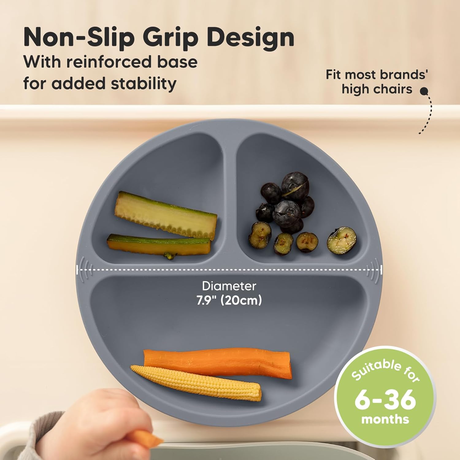 KeaBabies 2-Pack Suction Baby Bowls with Lids 1