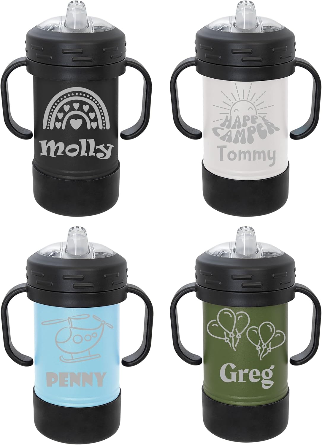 OEZZO 10oz Insulated Sippy Cup for Kids