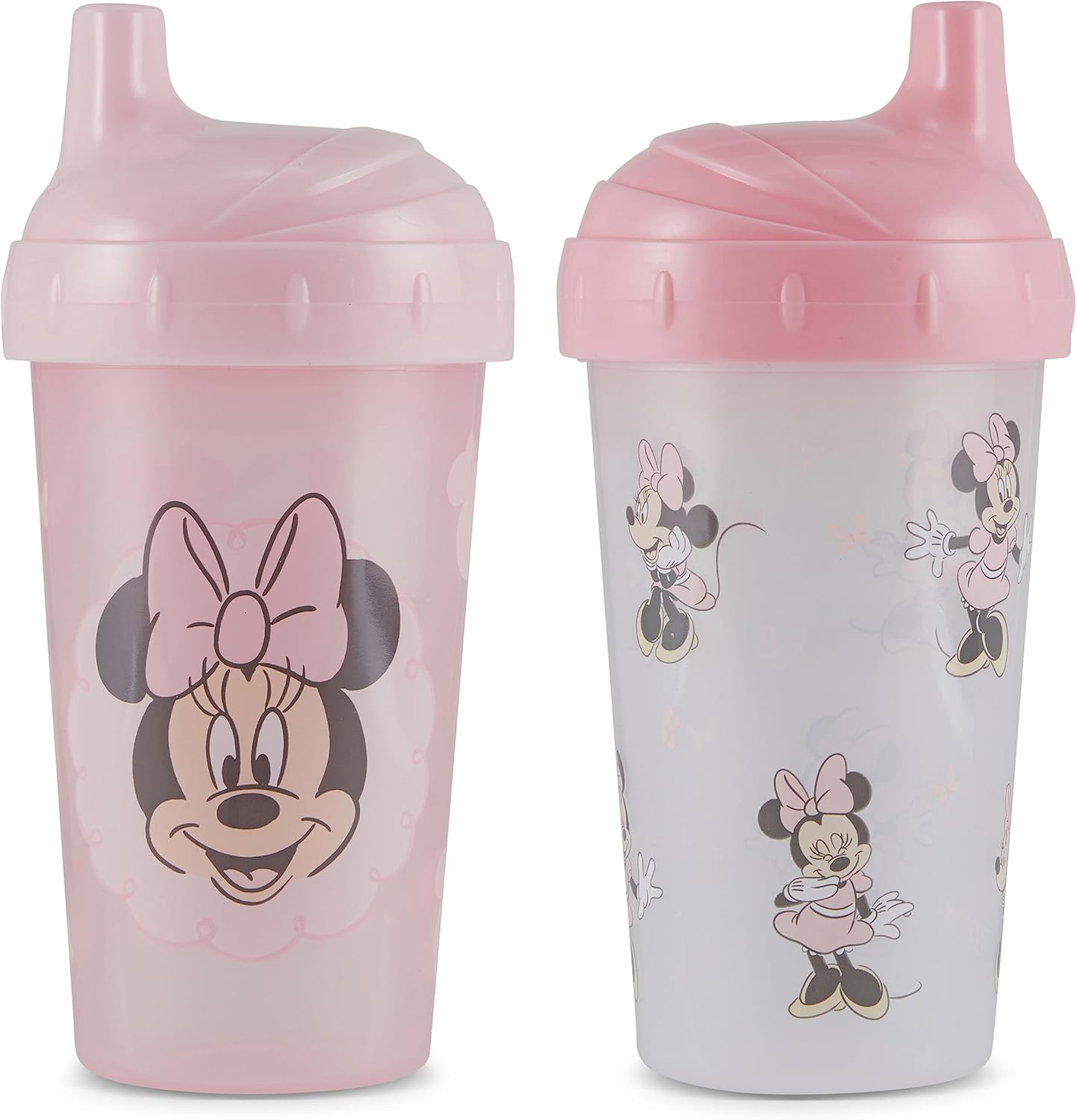 Disney Toddler Sippy Cups with Minnie Mouse Design Pack of Two