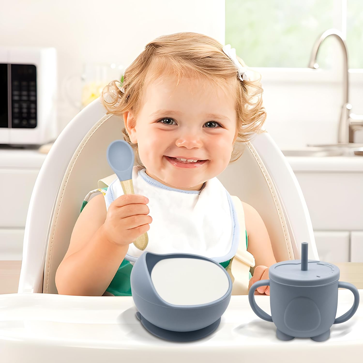 zmkele Silicone Baby Feeding Set 11pcs for 6 Months