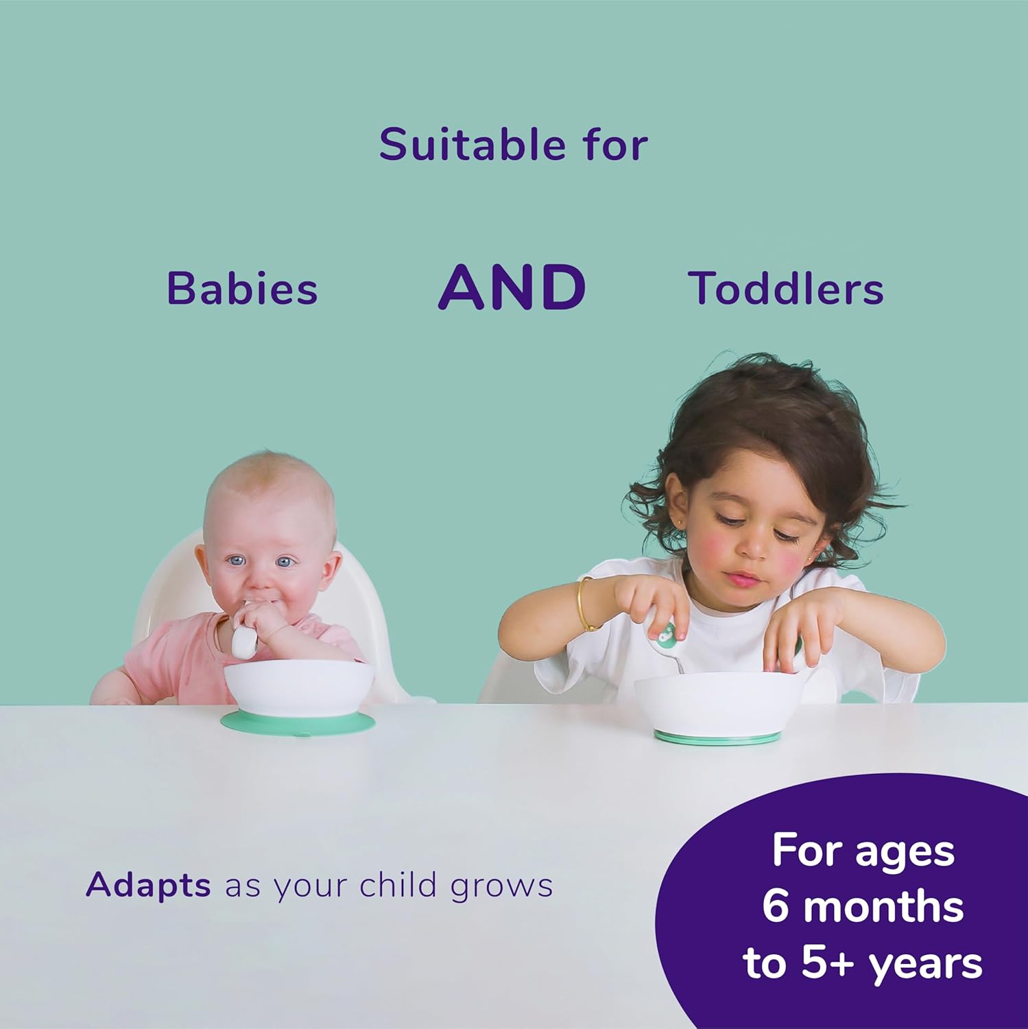 Doddl Toddler Suction Bowl for Self Feeding 1-3 Years