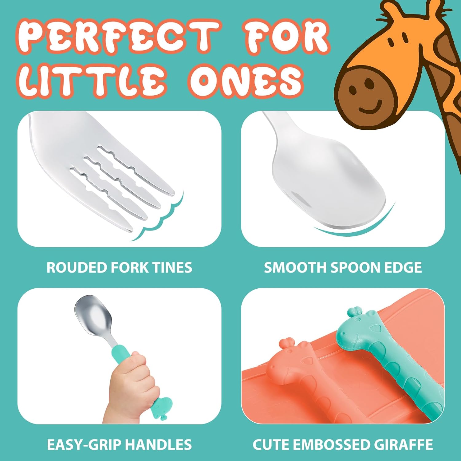 Lohodo Toddler Utensils Set with Travel Case