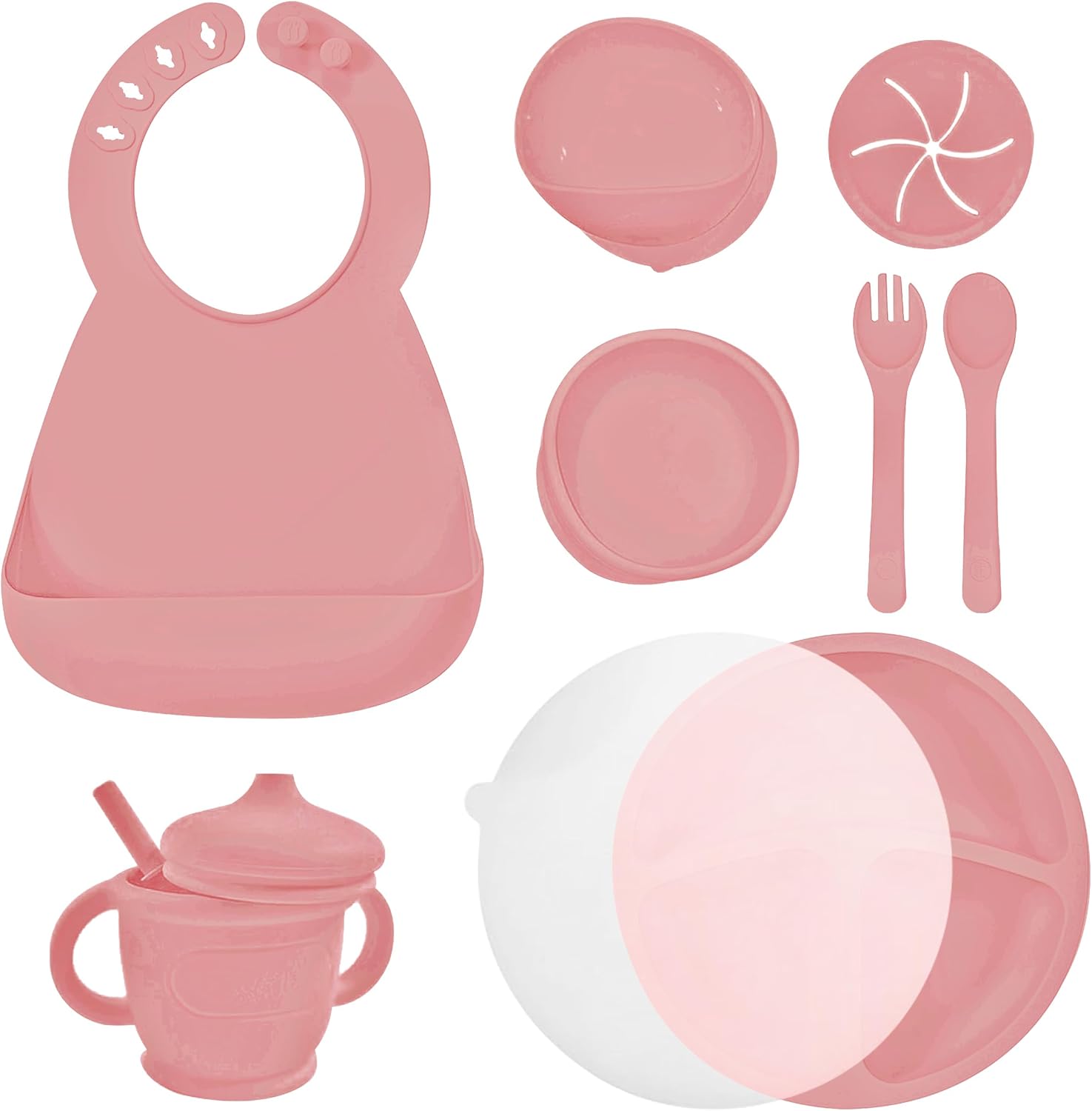 23GeTty Baby Feeding Set with Suction Plates and Utensils
