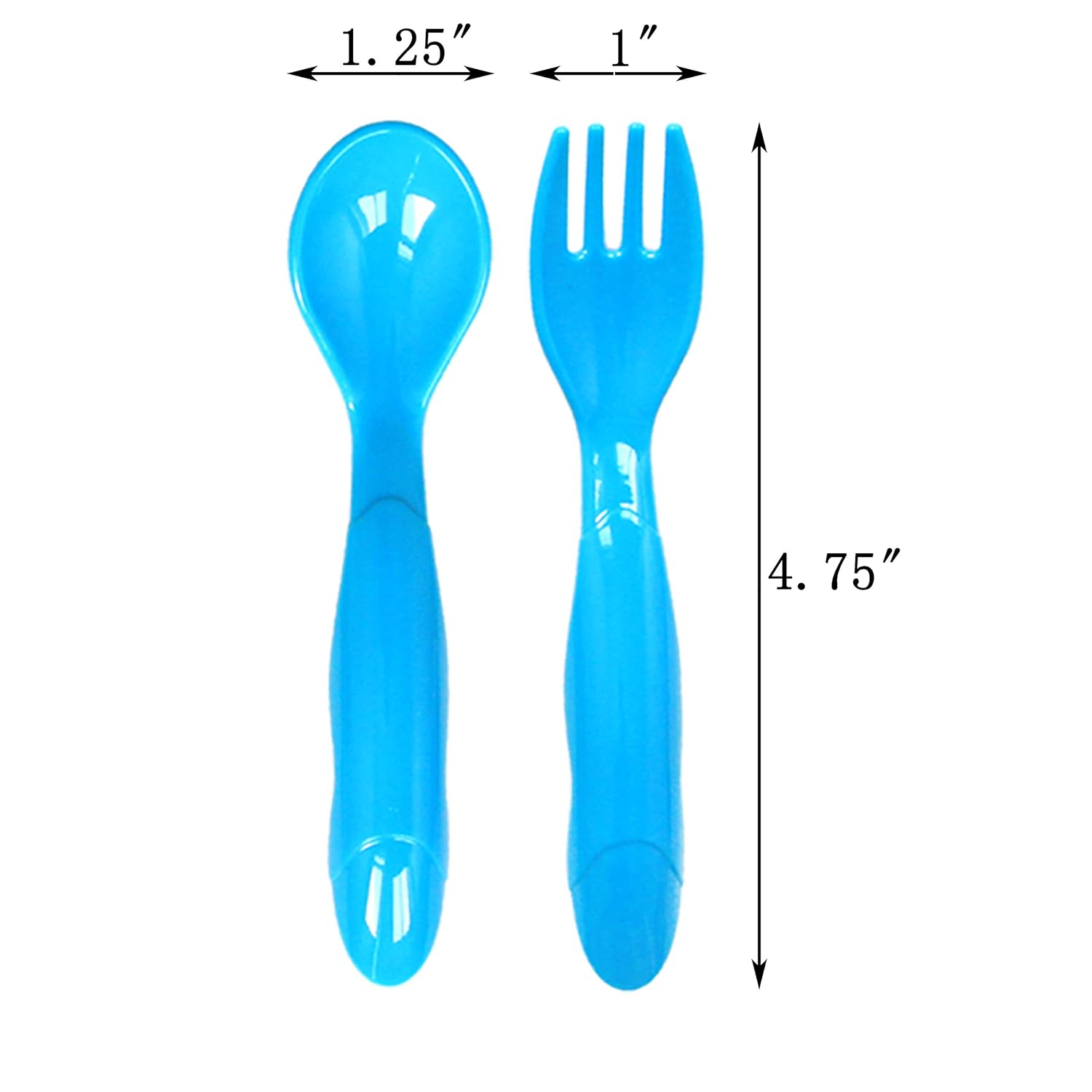 Youngever 36 Pcs Plastic Toddler Utensils Set 1