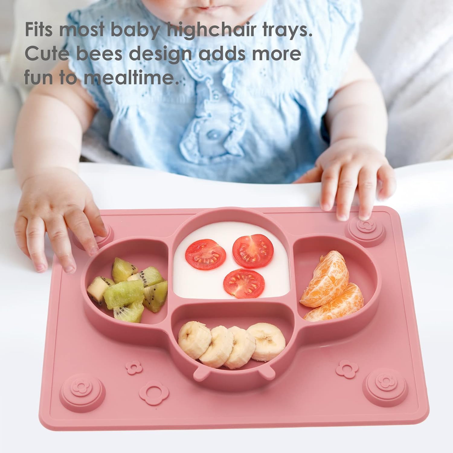 ROCCED Suction Plates Utensils Set for Baby and Toddlers