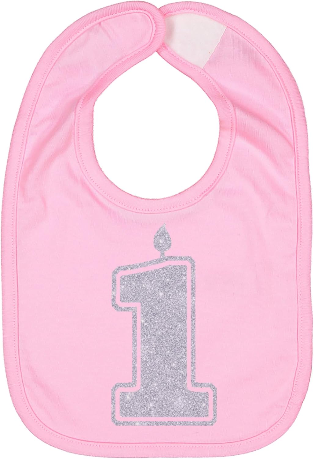 Aidens Corner First Birthday Bib Gold Silver