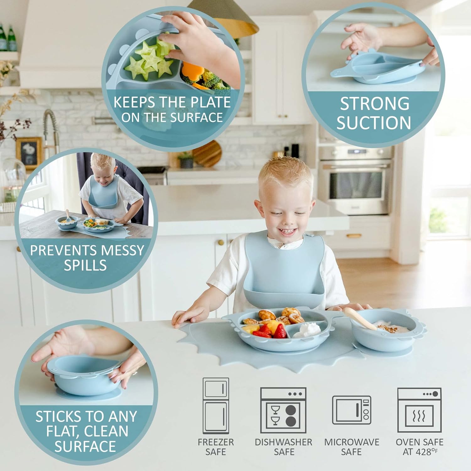 Little LoveBug Toddler Feeding Set with Dinosaur Plate