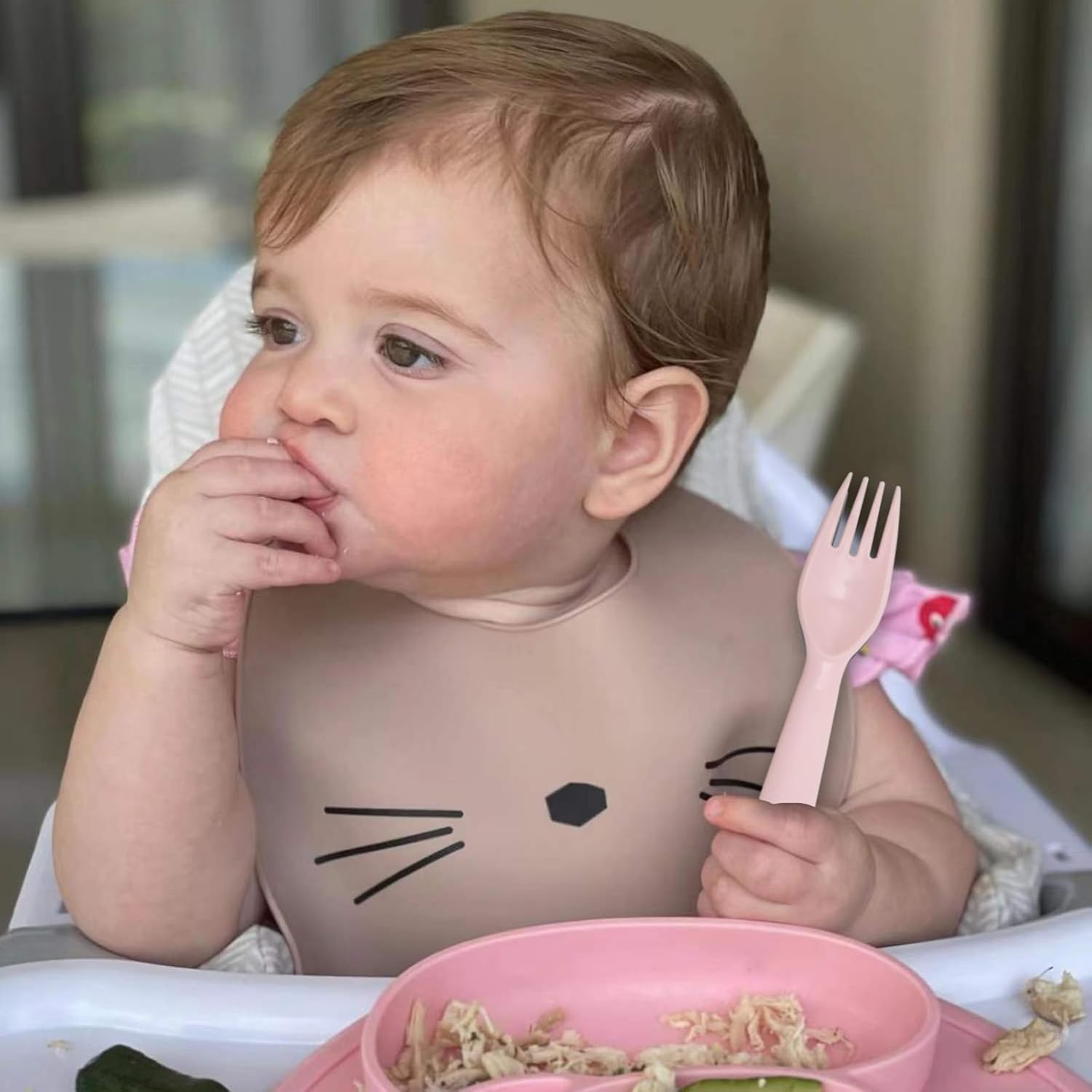 12 Pcs BPA Free Toddler Utensils Set - Pink