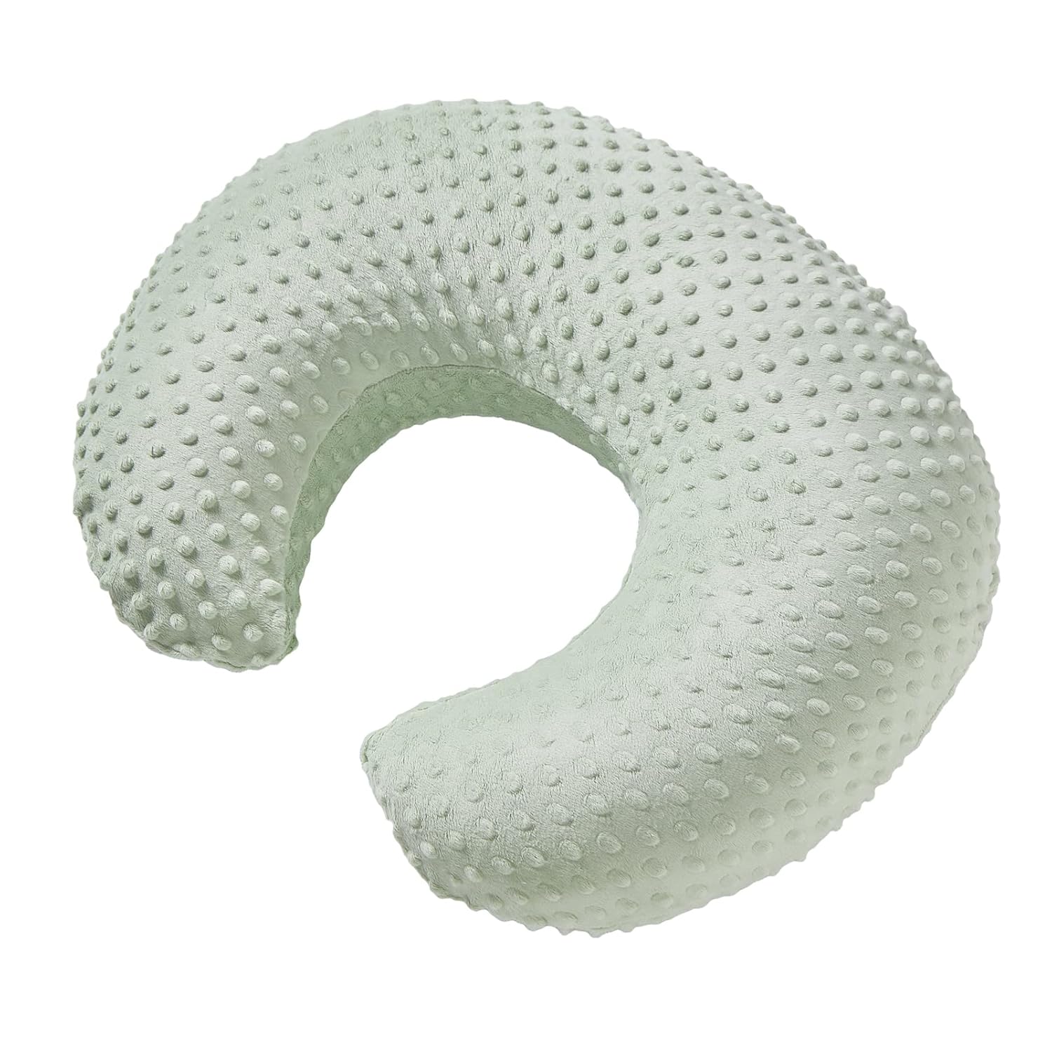 Baby Nursing Pillow with Breathable Slipcover Green