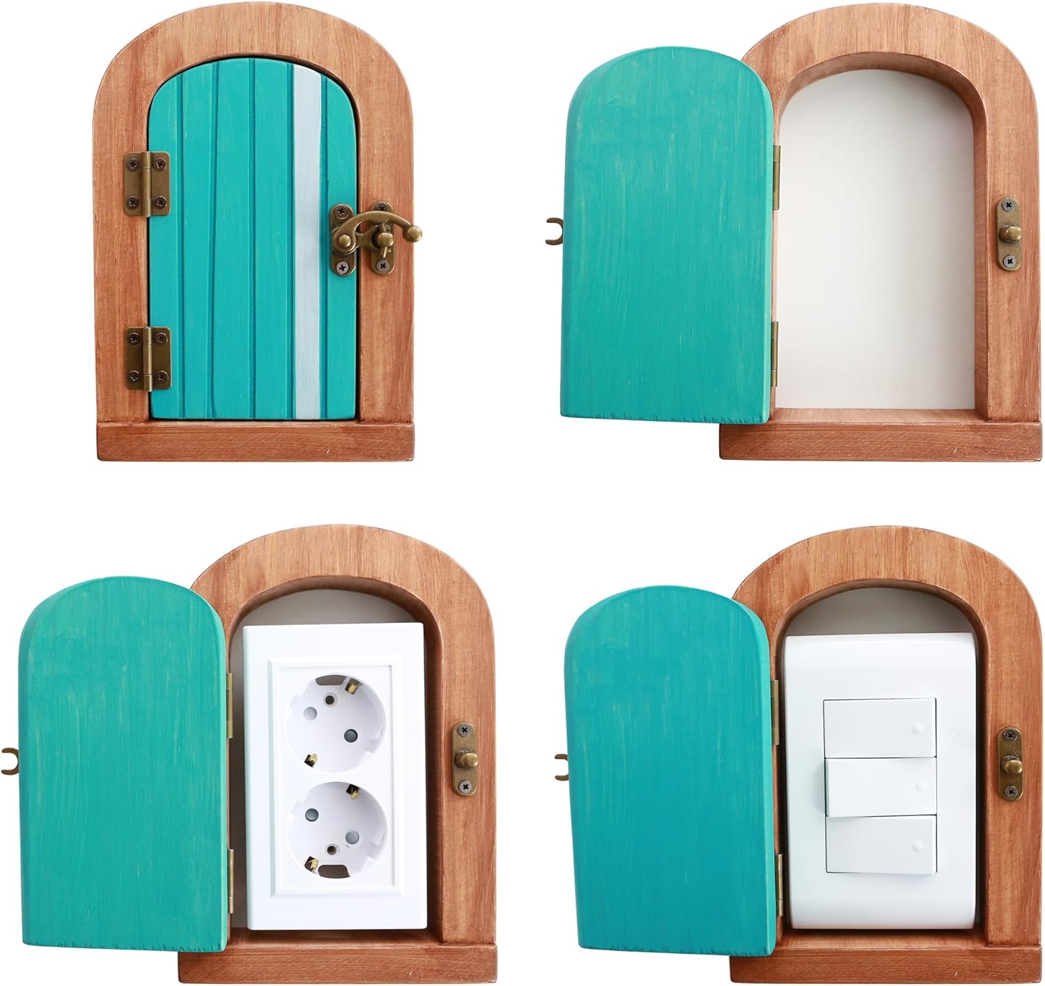 ROAEXPO Wooden Outlet Switch Covers - Premium Safety Decor