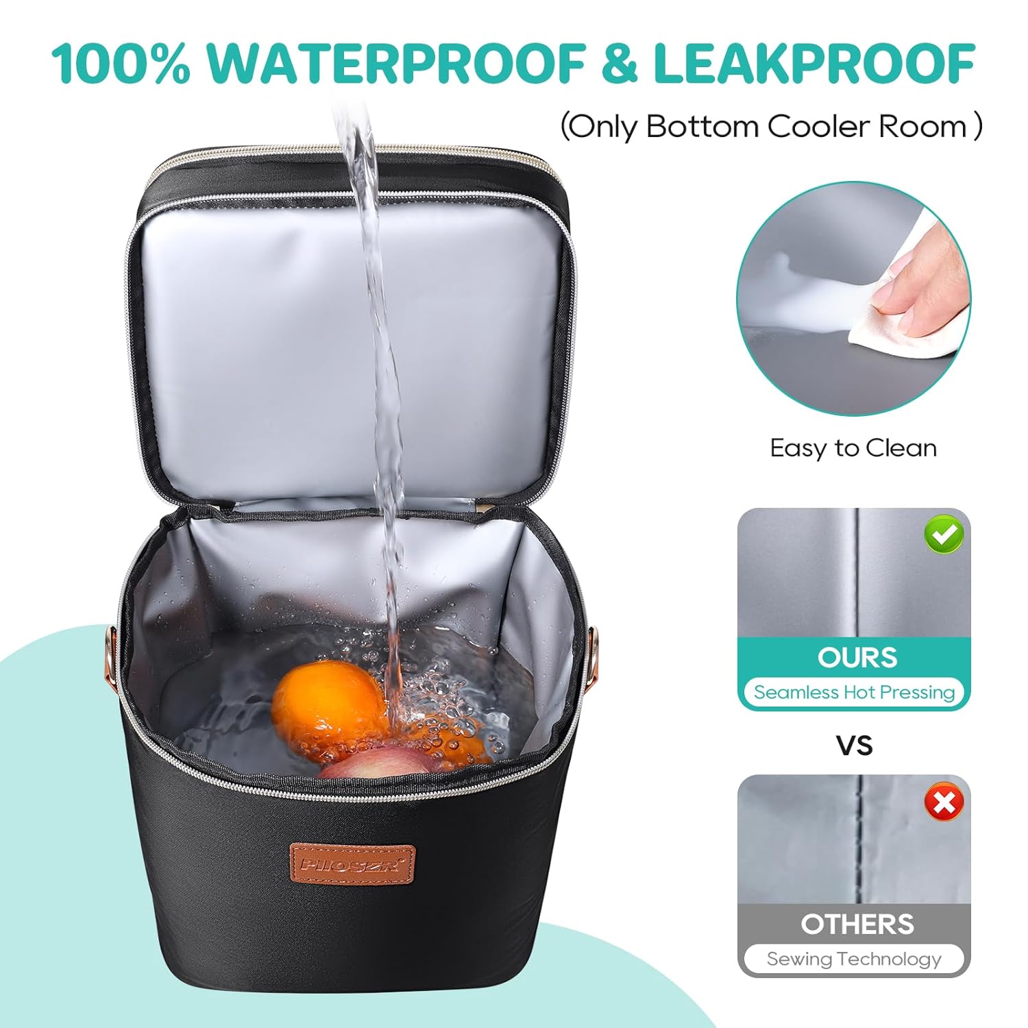 PIIOSER Insulated Breastmilk Cooler Bag with Ice Pack