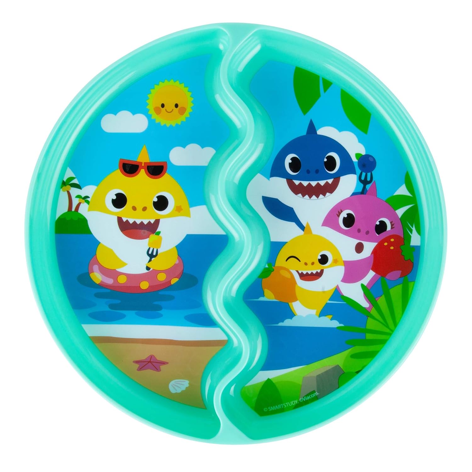 The First Years Baby Shark Divided Suction Plate - 12 Months Up