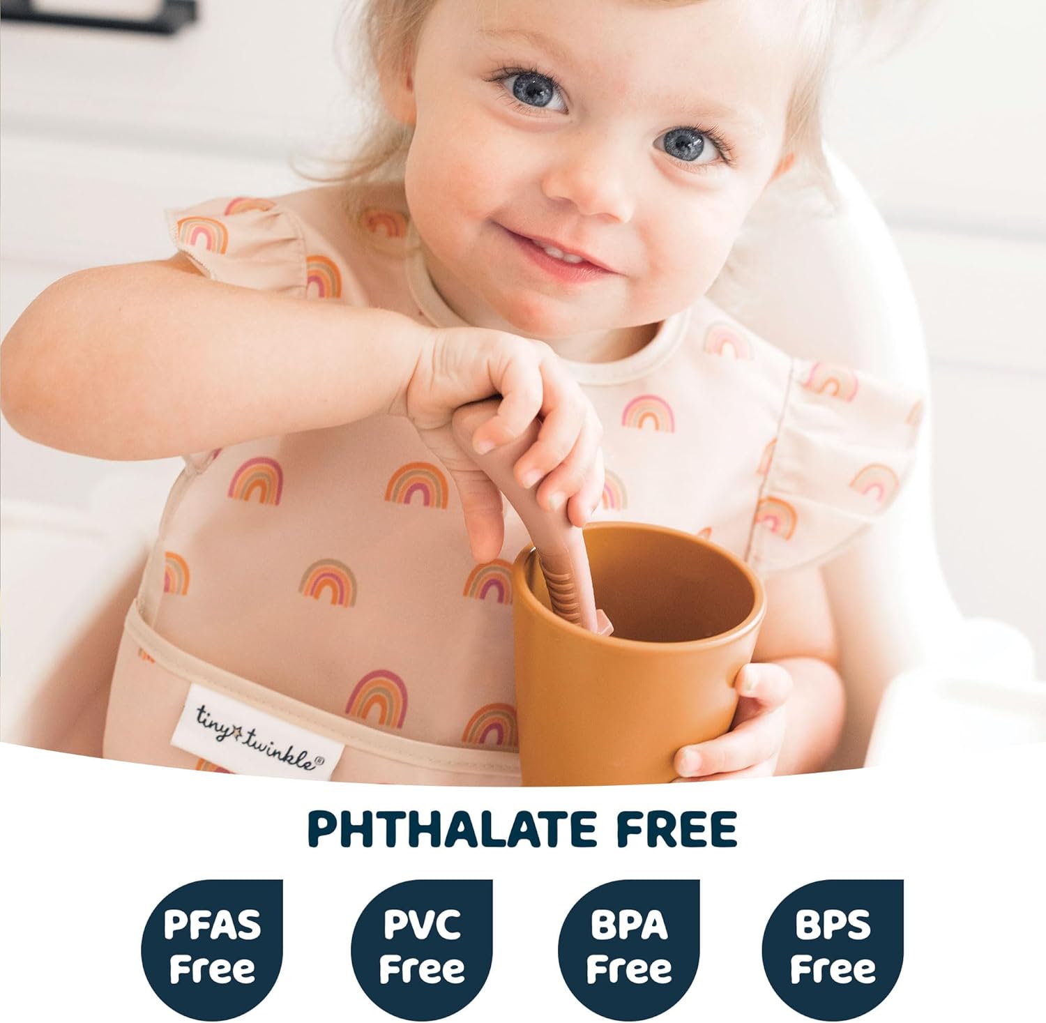 Tiny Twinkle Waterproof Baby Bib - Mess Proof for Kids