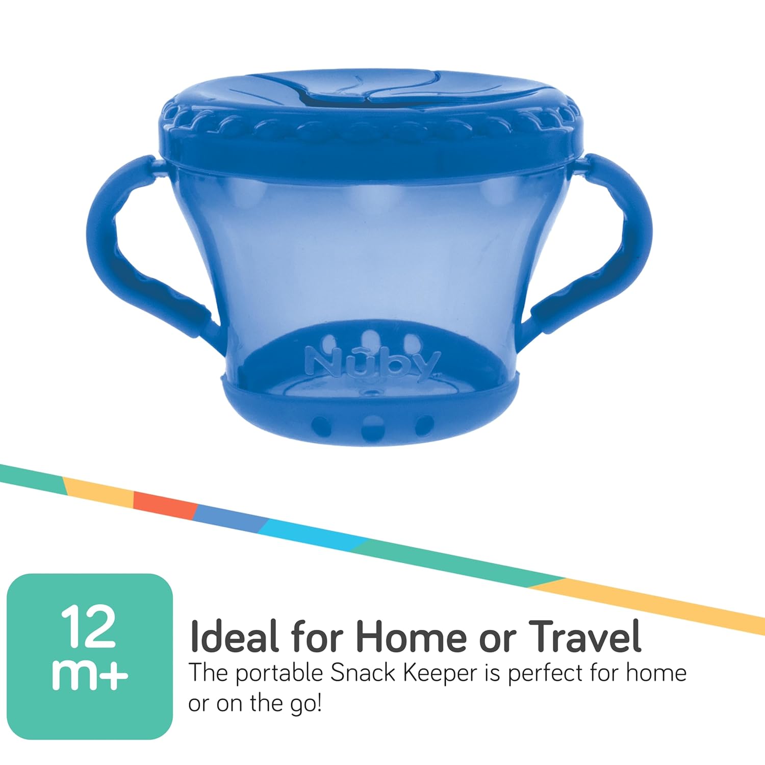 Nuby 2-Pack Snack Keepers Blue Green