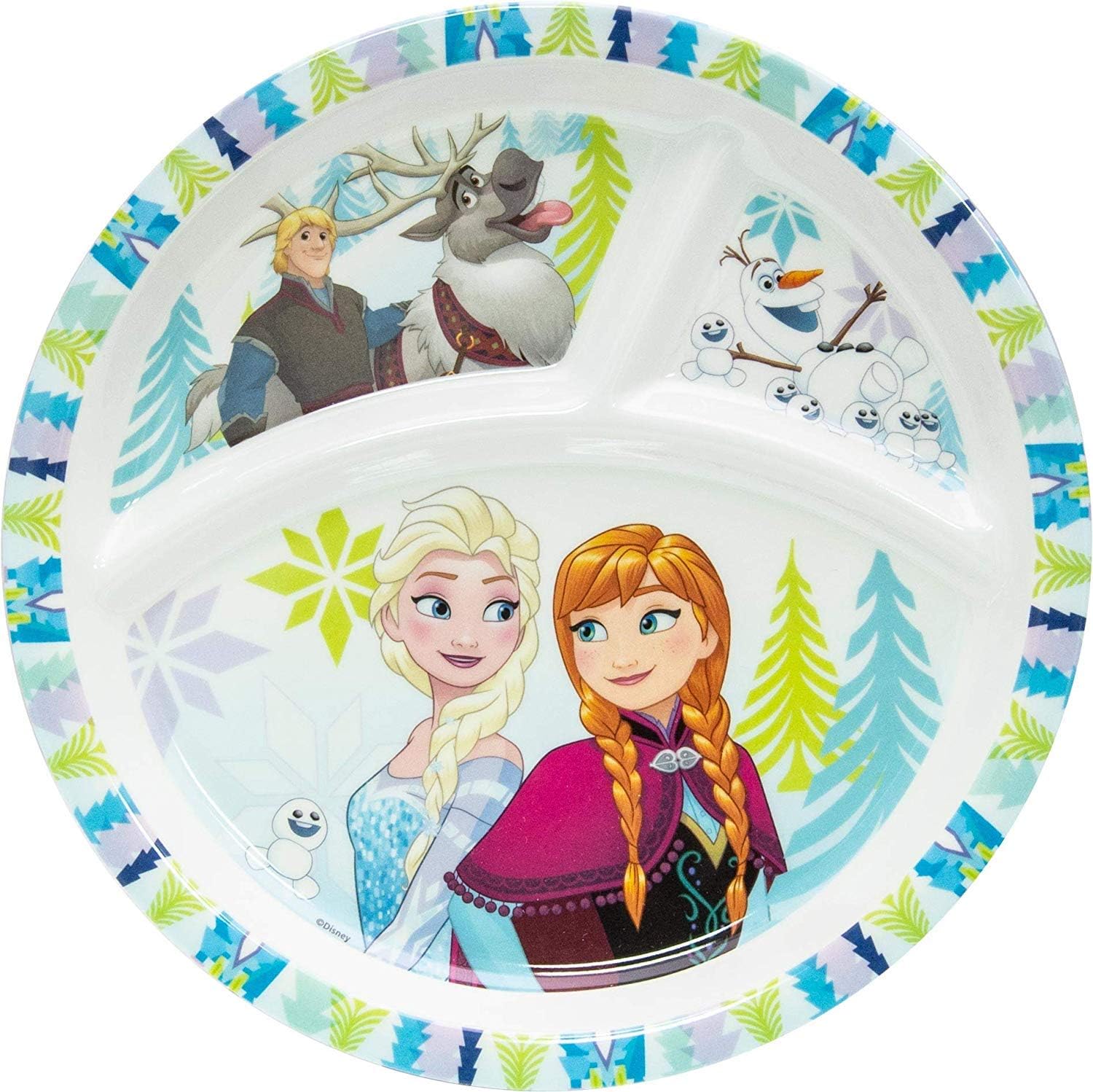 Zak Designs Disney Frozen Kids 5-Piece Dinnerware Set