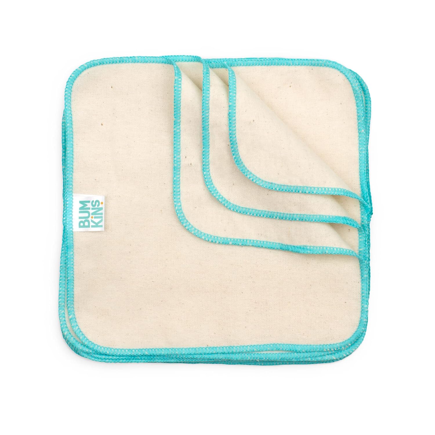 Bumkins Reusable Flannel Baby Wipes 12 Count