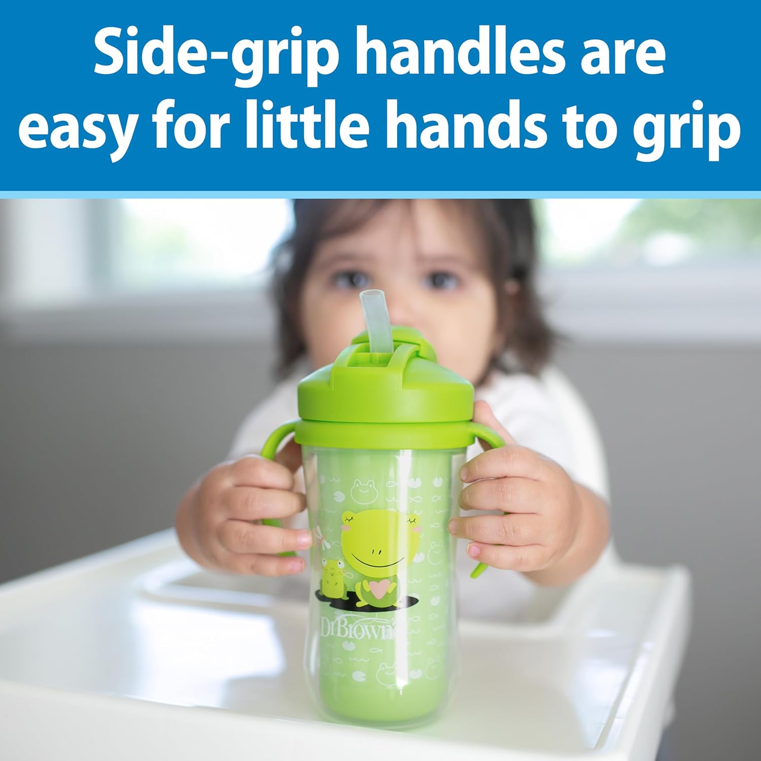 Dr Browns Milestones Insulated Sippy Cup 2-Pack Green Purple 10 oz