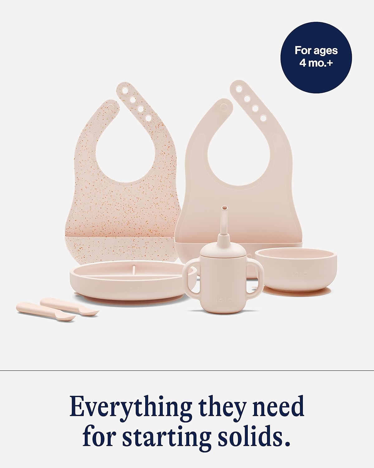 Lalo First Bites Silicone Feeding Set - 6 Pieces