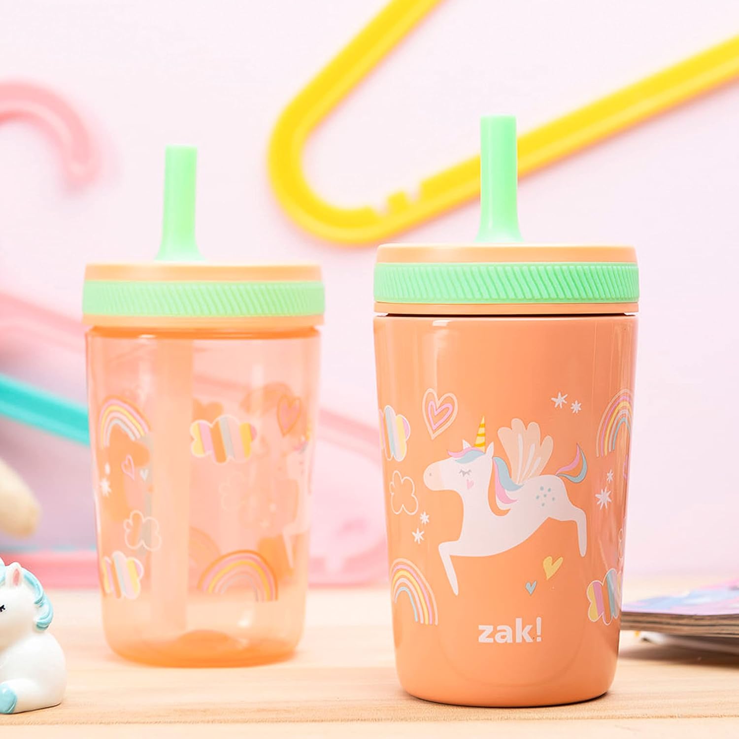 Zak Designs Unicorn Kelso Tumbler Set 3pc 1