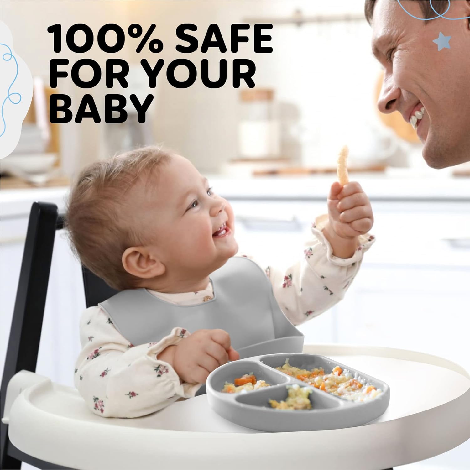 Kzonex 9-Piece Baby Mealtime Bundle for 0-48 Months