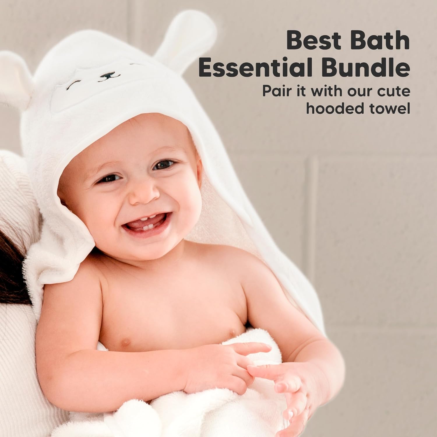 KeaBabies 6-Pack Bamboo Washcloths - Carrot 10x10 Soft for Babies