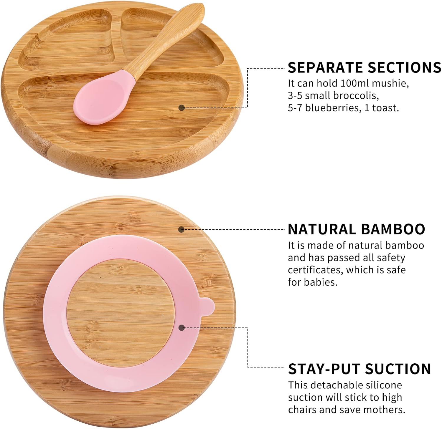 Hi Baby Moment Toddler Bamboo Feeding Set