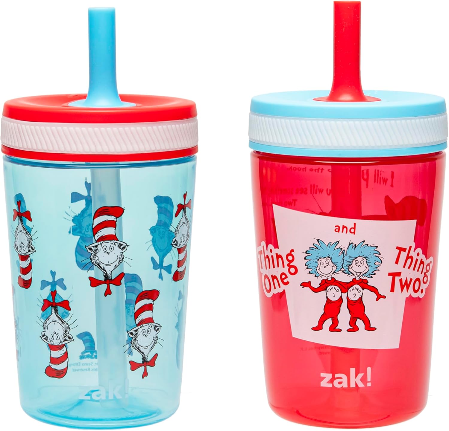 Zak Designs Dr Seuss Kelso Toddler Cups 15oz 2-Pack