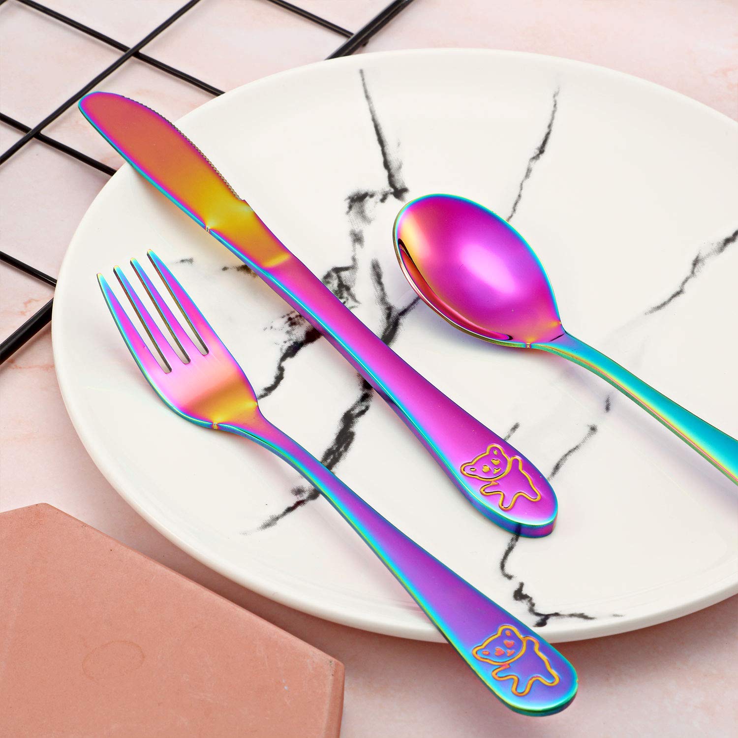 Boao Rainbow Cutlery Set 6 Pcs Silverware