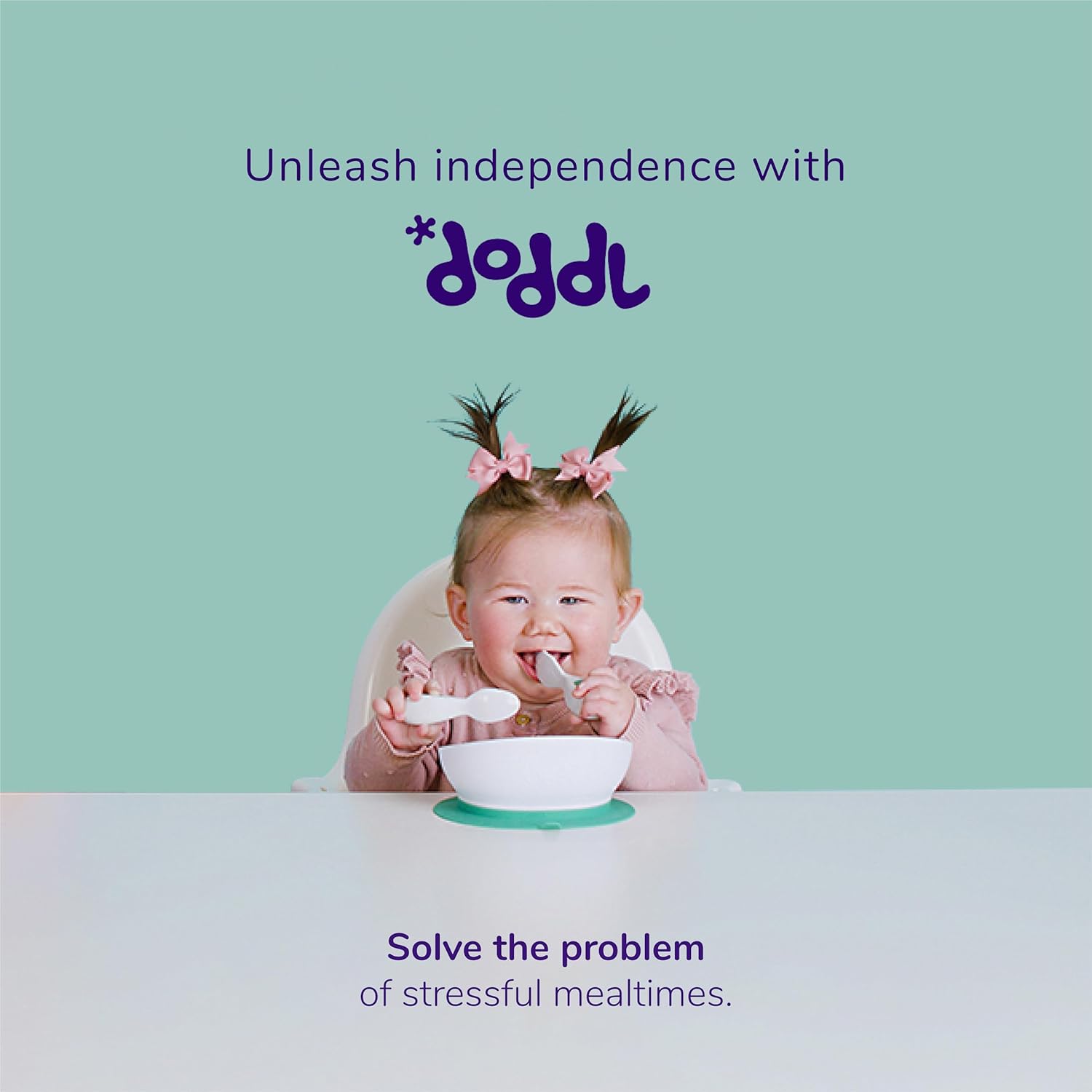 Doddl Toddler Suction Bowl for Self Feeding 1-3 Years