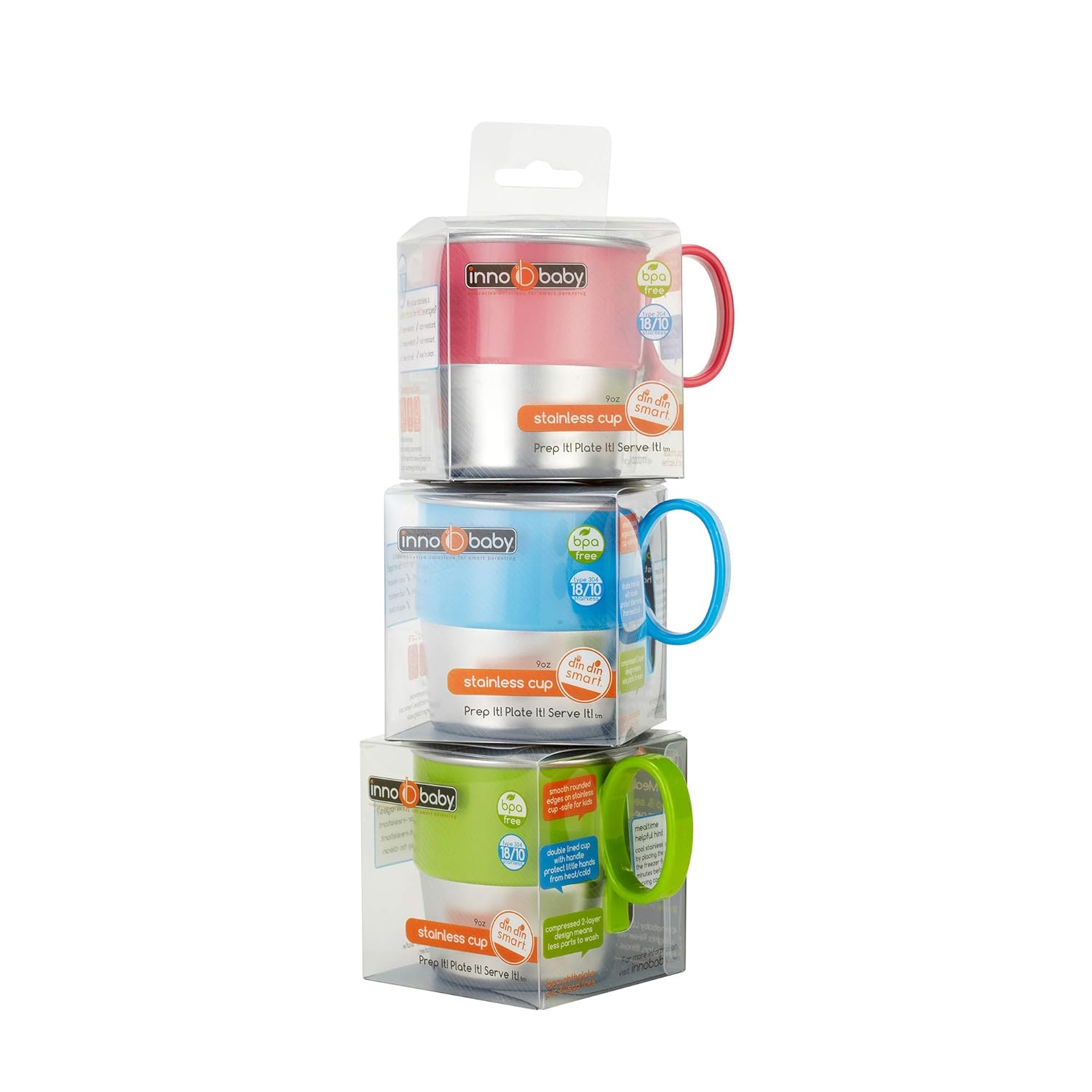 Innobaby Din Din Smart Stainless Steel Cup 95 Oz BPA Free