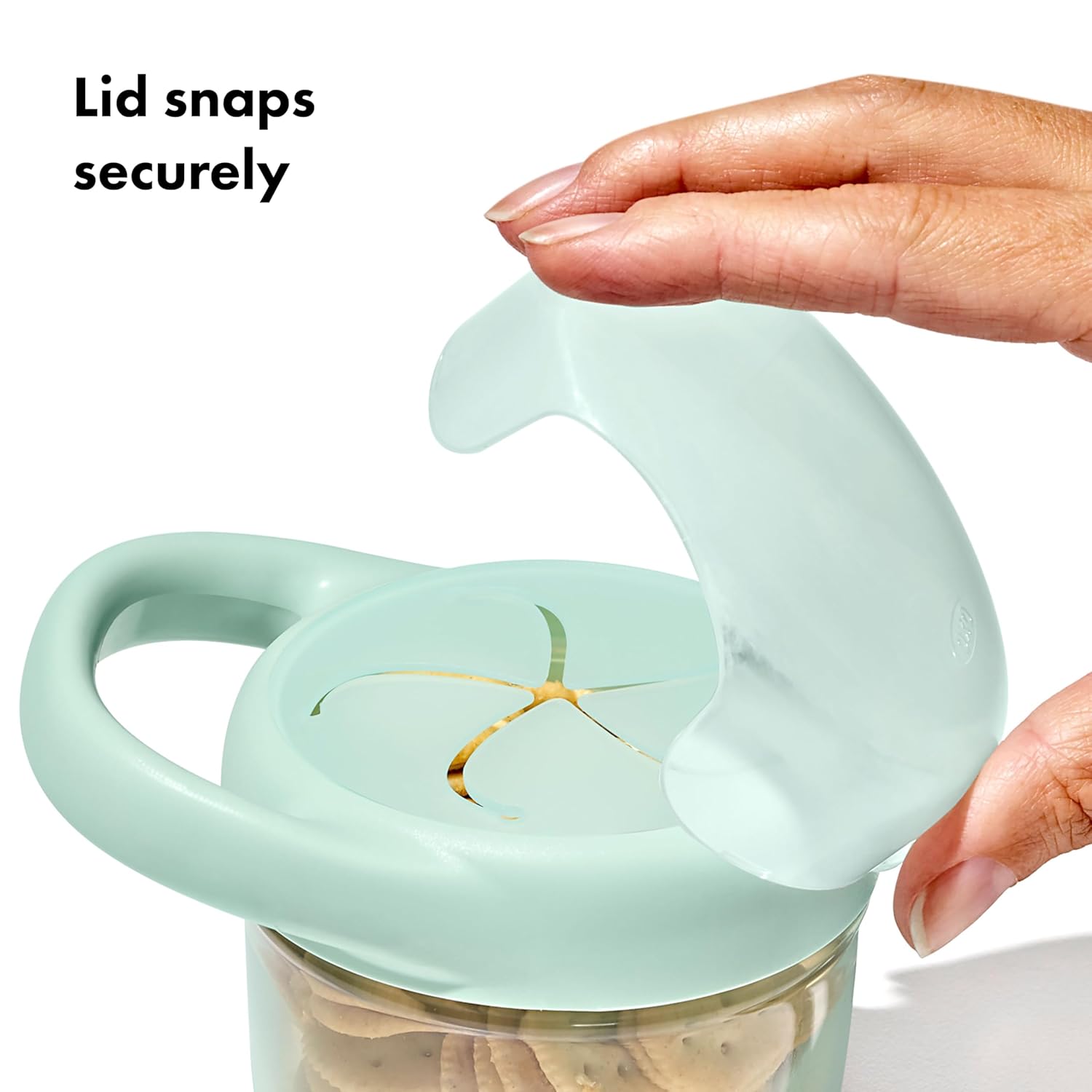OXO Tot Snack Cup with Lid 2 Pack Opal Blossom