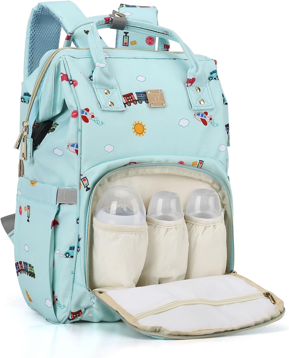 Camillemma Diaper Backpack with USB Charging Port