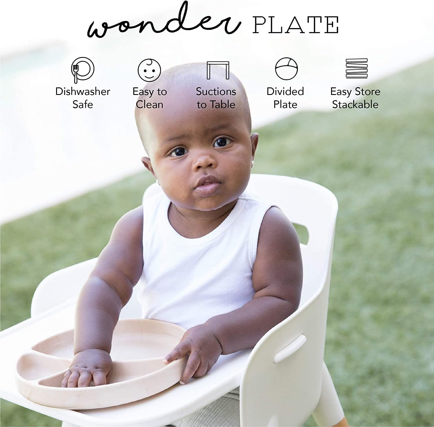Bella Tunno Wonder Plate - Suction Baby Toddler Plate BPA Free Microwave Dishwasher Safe