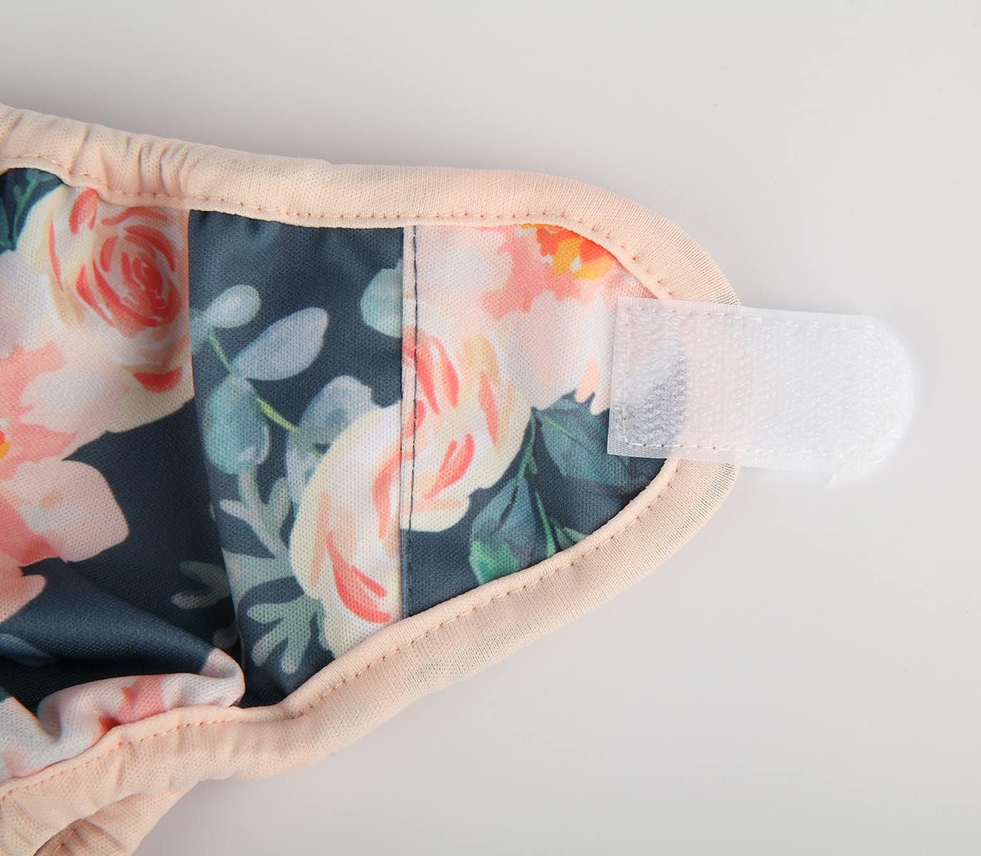 Newborn Baby Cloth Diaper Cover with Hook Loop Blue Dinosaurs