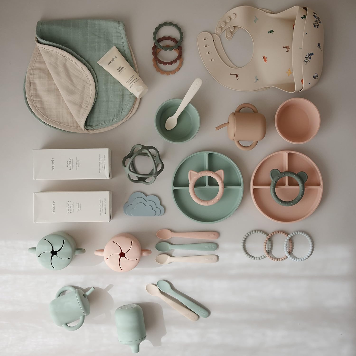 Mushie Silicone Suction Bowl - Blush