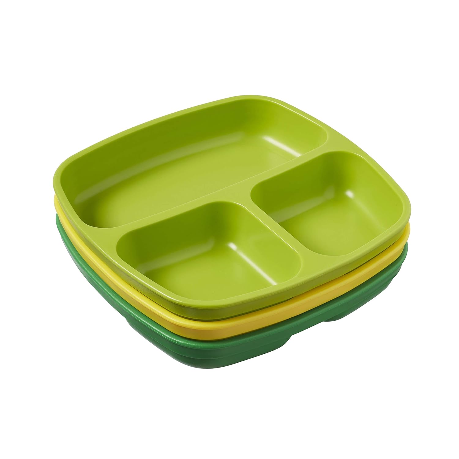 ECR4Kids My First Meal Pal 3-Pack Divided Plates