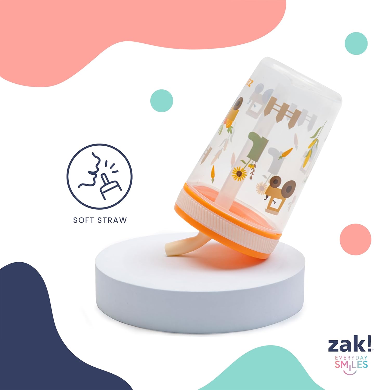 Zak Designs Kelso 15 oz Tumbler Set with Shells 1