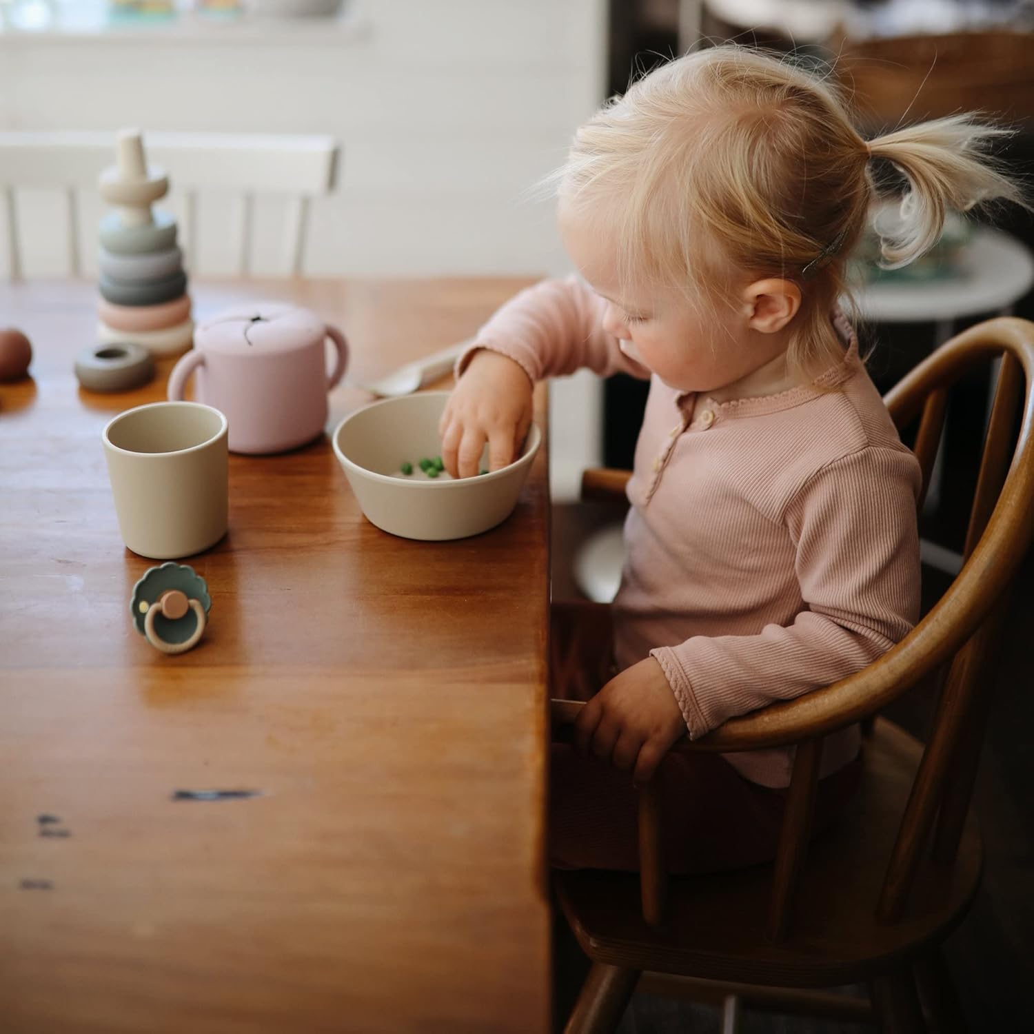 Mushie Dinnerware Cups for Kids Set of 2 Soft Lilac 1