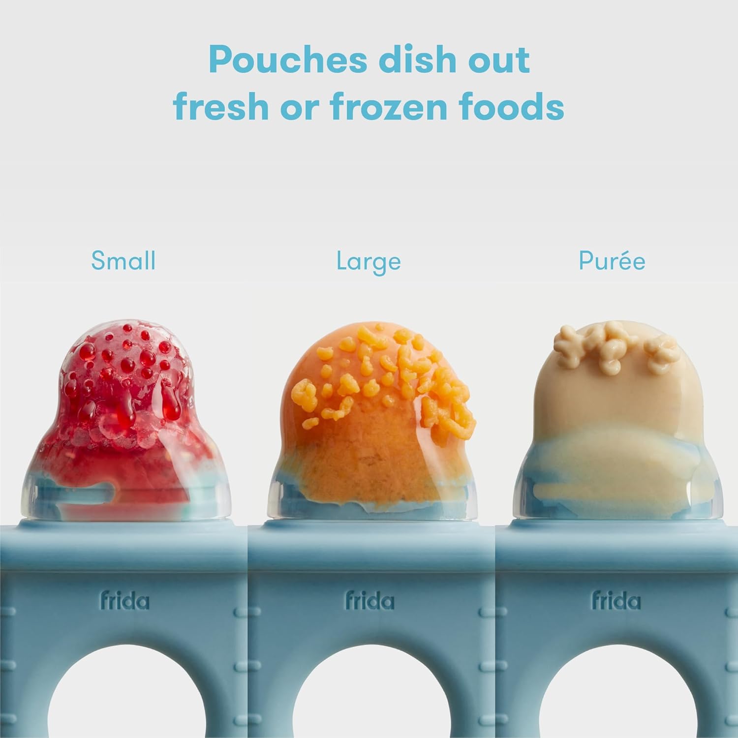 Frida Baby Push Pop Feeder 3 Count Blue