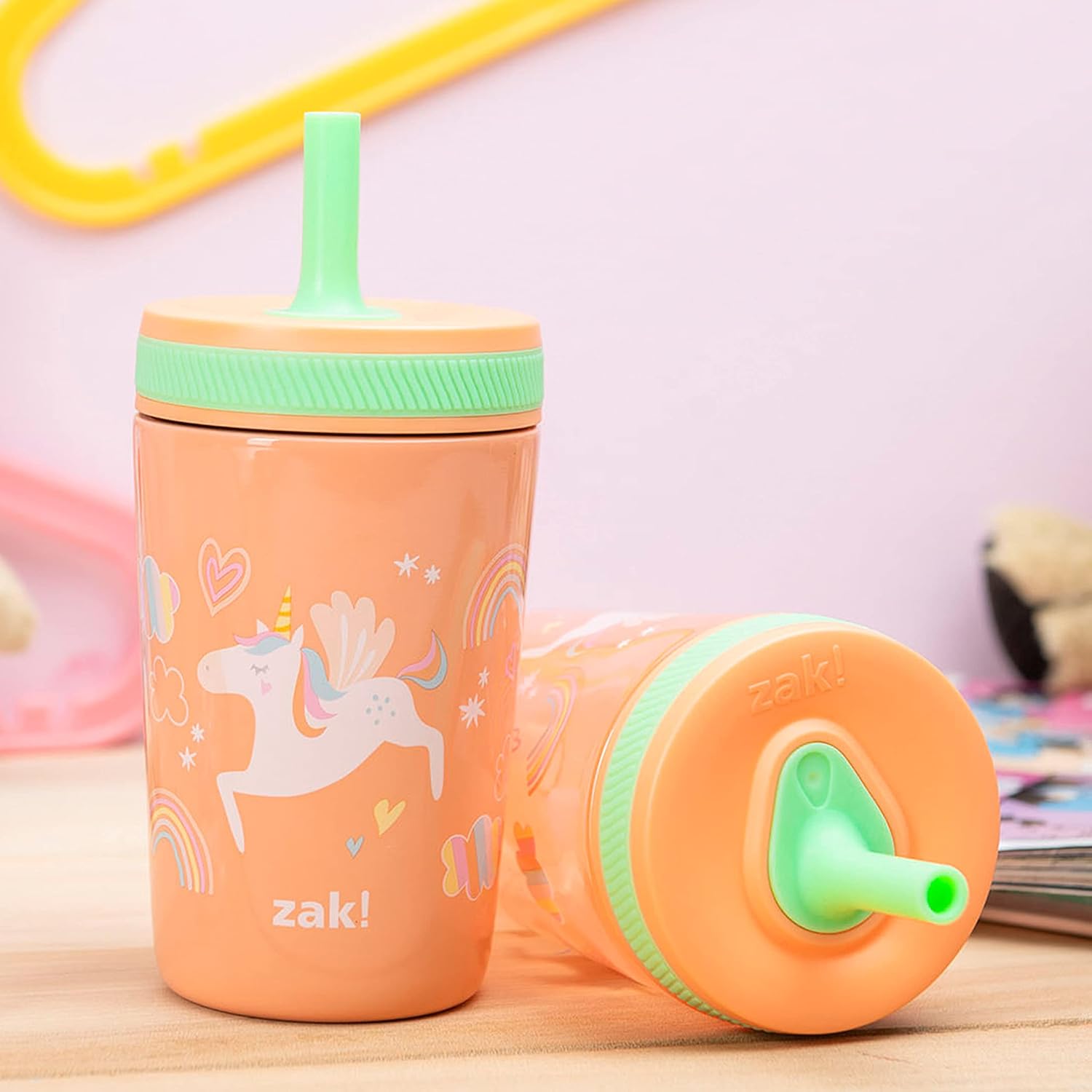 Zak Designs Unicorn Kelso Tumbler Set 3pc 1