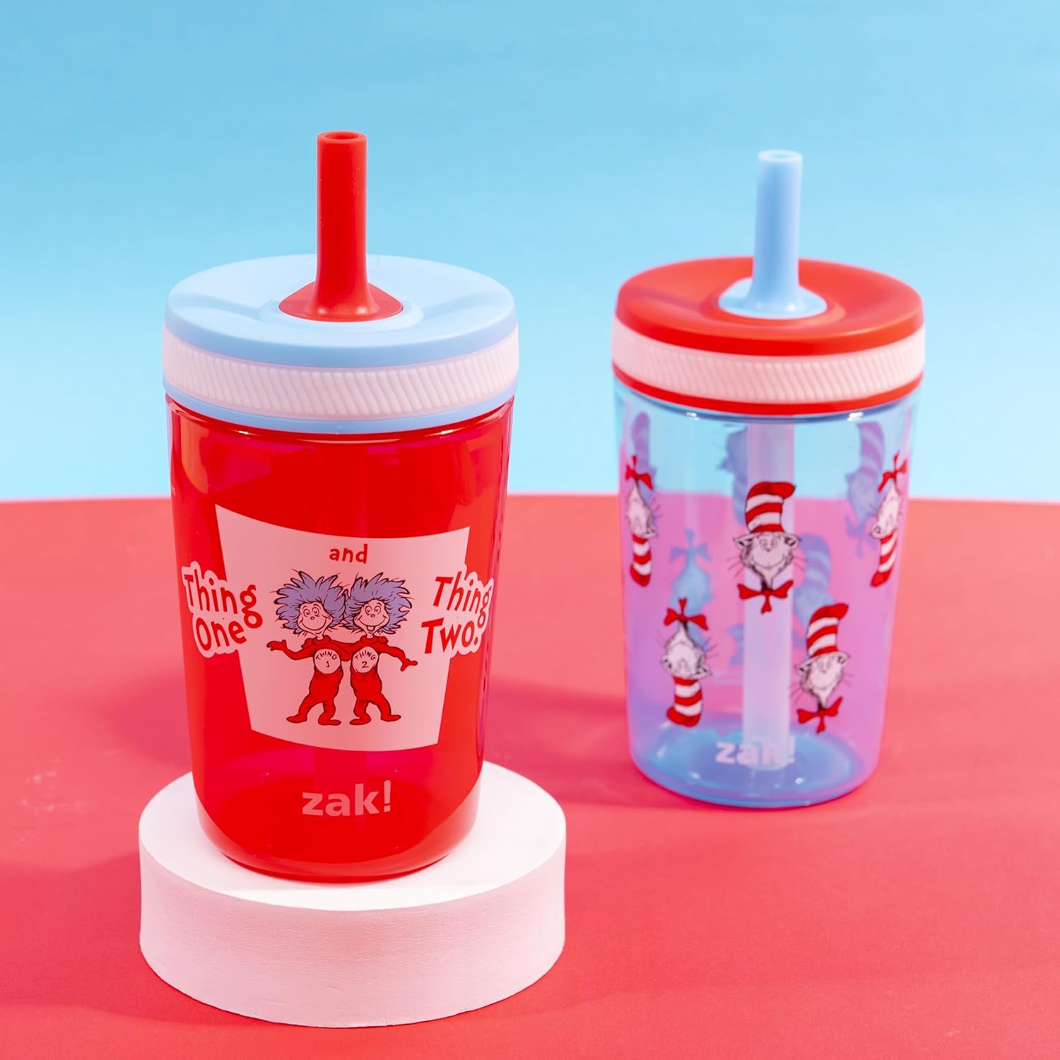 Zak Designs Dr Seuss Kelso Toddler Cups 15oz 2-Pack